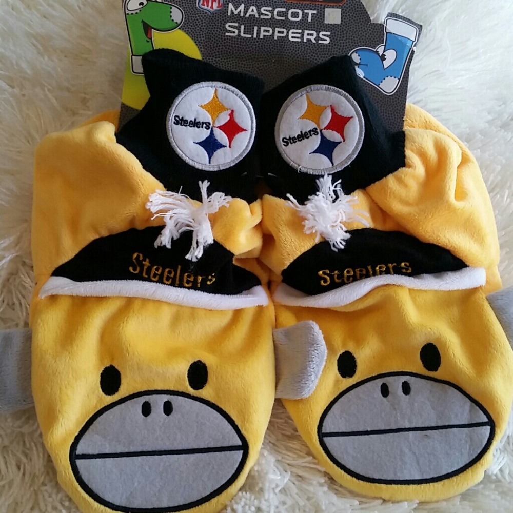 Pittsburgh Steelers Mascot Slippers sz L/XL